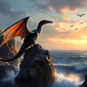 Flamewing Sentinel of the Coastal Realm