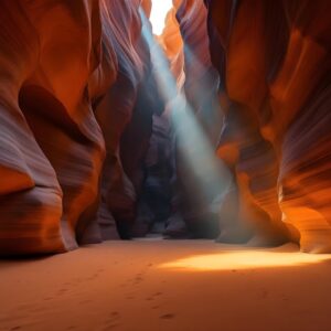 Lightfall in the Chamber of Curved Silence