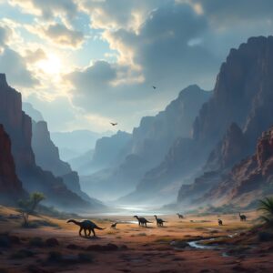 Procession Through the Dawn Valley