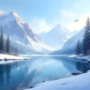 The Still Mirror of Glacial Sovereigns