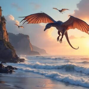 Wings of Dawn Over the Paleo Shoreline