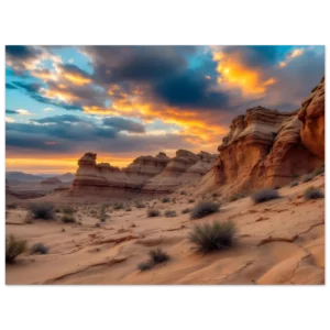 When the Sky Burned Over Sandstone Sleep
