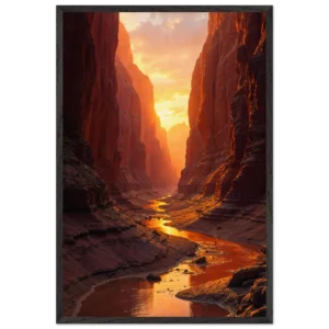 The Ember River Beneath the Sandstone Choir